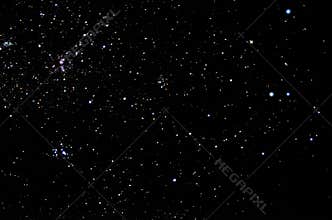 Stars and galaxy sky background