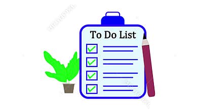 Motion graphics of clipboard with checklist icon ideal for web design, mobile apps, infographics, and tutorials