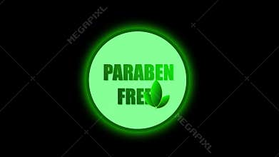 Organic natural product branding paraben free green eco label animation motion graphics. Organic natural product packaging paraben