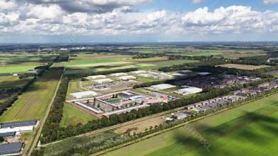 AZC ter Apel, The asylum seekers centre in Ter Apel of the Central Agency for the Reception of Asylum Seekers in The Netherlands.