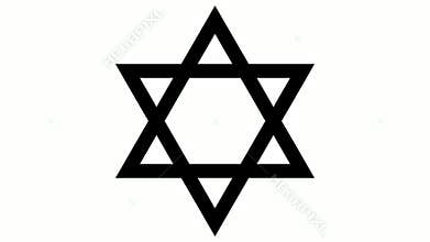 Dynamic Star of Animation on White Background