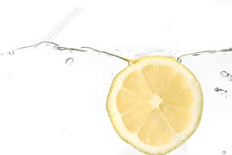 Lemon in water