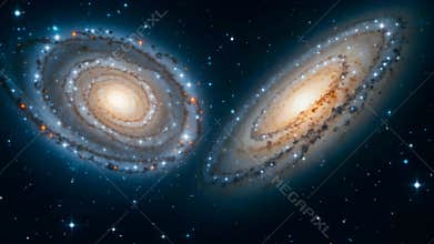 Ethereal Spiral Galaxy in Deep Space: Cosmic Wonder Unveiled