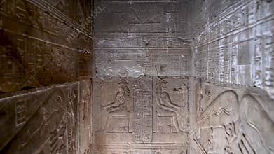 Explore Ancient Egyptian Hieroglyphics and Art at Dendera Temple Qena Egypt
