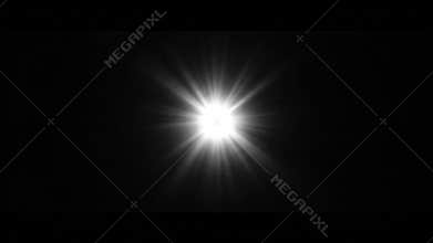 Abstract Light Streaks Expanding and Diminishing - Visual Effects Element with Light Rays