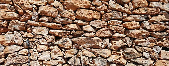 Stone wall panorama