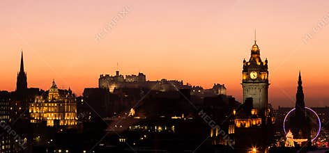 Edinburgh Castle Sunset
