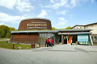 The entrance to exhibition in Nationalpark-Zentrum KOENIGSSTUHL