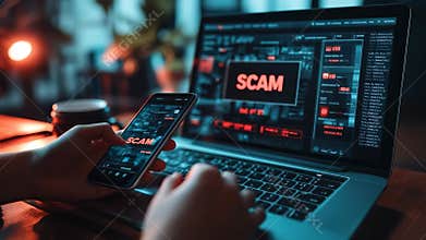 Online fraud alert: scammer action, phishing trap, smishing fraud, pharming risk, fake charity, pyramid scheme, inheritance trick