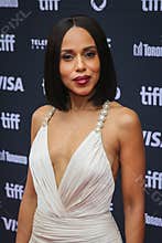 Kerry Washington at the film premiere of Wake Up Dead Man: A Knives Out Mystery at the Toronto International Film Festival