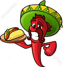 Mexican Pepper With Tacos