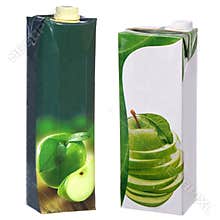 Apple juice cartons