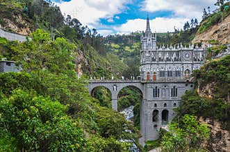 Las Lajas Church in South of Colombia