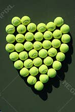 Tennis balls heart