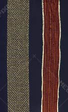 2 golden lace borders on black