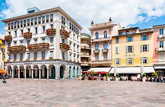 Piazza Riforma of Lugano