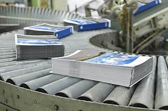 Offset print plant book production line