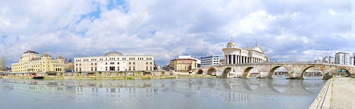 View of capital city of Macedonia - Skopje
