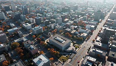 Urban Landscape with Fall Colors