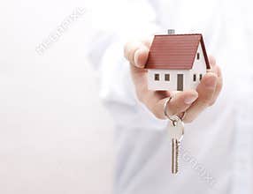 House key in hand