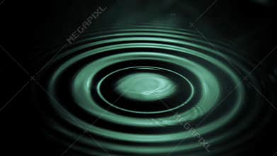 Drop falling in super slow motion in water