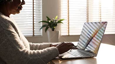 Laptop Use at Home Modern Digital Lifestyle Scene