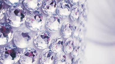 Large diamonds on wall.