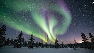 Aurora Borealis Dancing Northern Lights