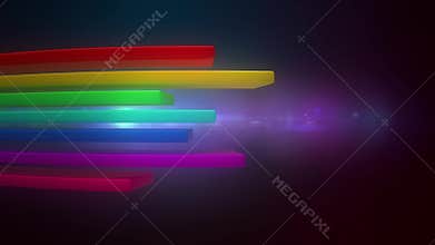 Abstract background with colourful rainbow lines