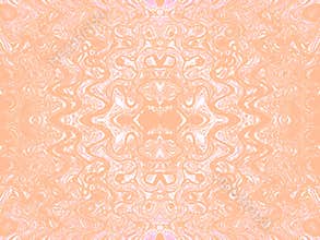 Geometric wavy seamless ornament in pastel beige tones.