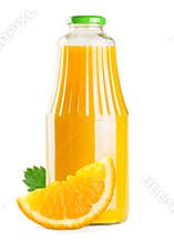 Orange juice bottle