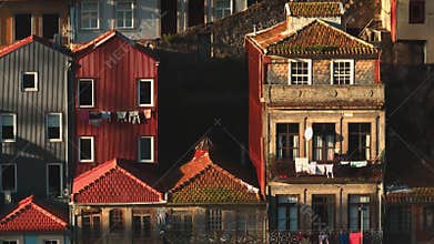 Porto Ribeira colorful houses and city architecture