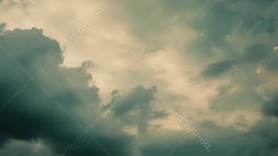 Overcast skies with dark storm clouds forming