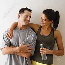Happy fitness couple