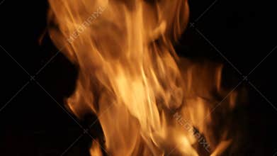 Bright a burning flame