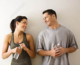 Fitness man and woman