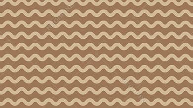 Elegant Wavy Lines Pattern on Warm Brown Background