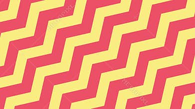Bold Zigzag Pattern in Vibrant Yellow and Pink