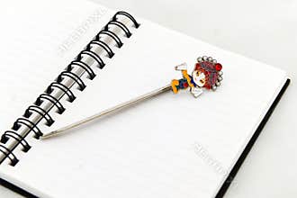 Bookmark on a notebook