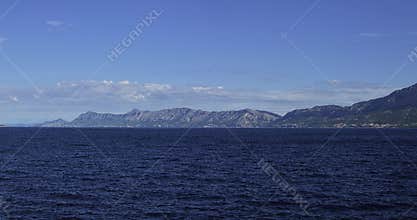 Mountains sea side