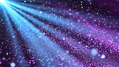 Volumetric Spotlight Rays in Space Background