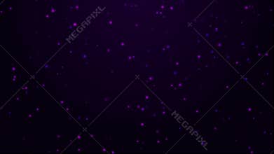Shimmering Purple Particles 4K Video on Dark Purple Background