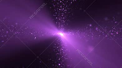 Slow Motion Volumetric Spotlight Rays in Violet