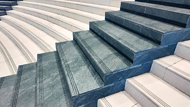 clean white stairs with modern design and ascent to better life, elegant steps symbolizing hope and motivational journey