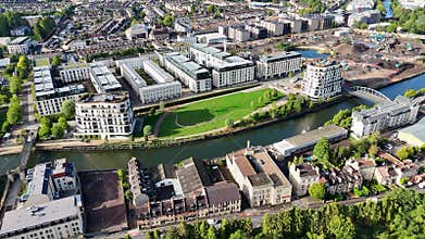New builds along the River Avon, Bath UK.