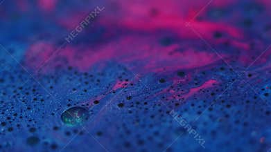 Water sparkling circle ink oil chemical molecular