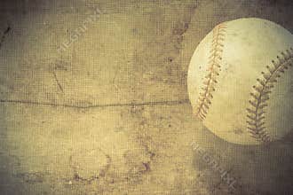 Vintage background with Baseball