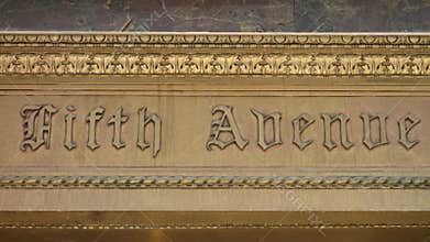 Antique Fifth Avenue Sign