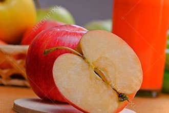 Healthy Drink with Apples, Carrots and Celery