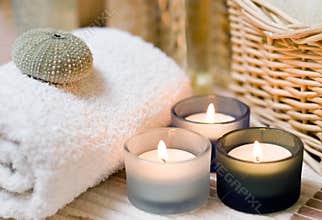 Spa candles composition